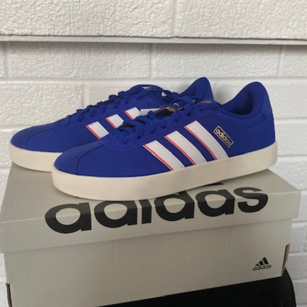 Brand new Adidas Mens Blue VL Court 3.0 Shoes - Men's 9.5 - Picture 3 of 9